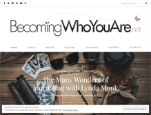 Tablet Screenshot of becomingwhoyouare.net